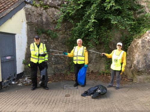 Litter Picking in Cheddar Gorge