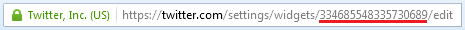 Twitter Address Bar Link