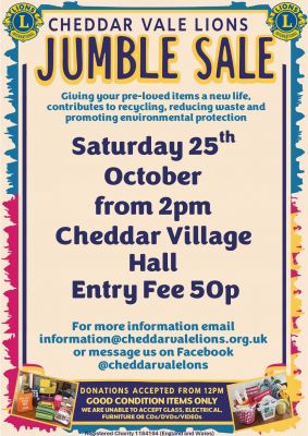Jumble Sale Poster Oct 2025